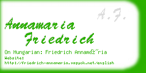 annamaria friedrich business card
